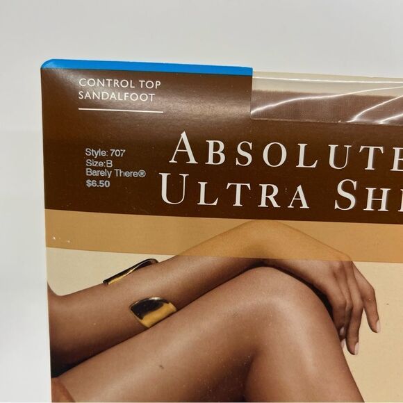 Vtg ABSOLUTELY ULTRA SHEER®l Hanes 707 sz B barely there - Picture 2 of 3